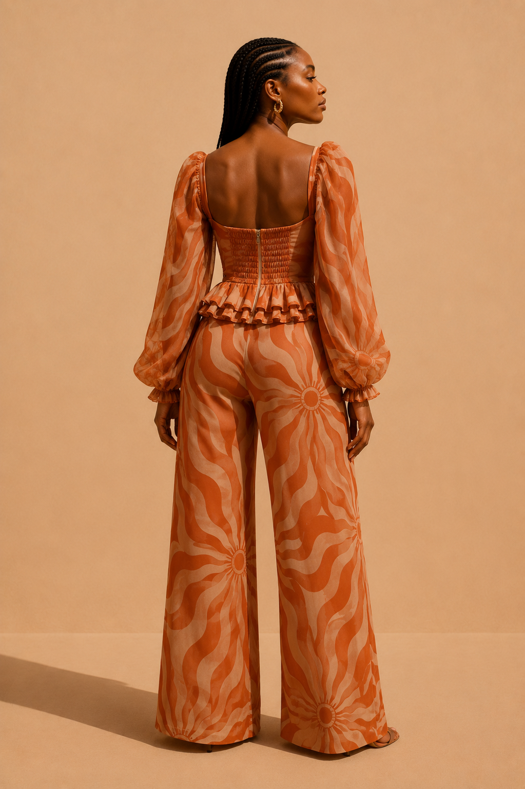 Adjoa set Terracotta